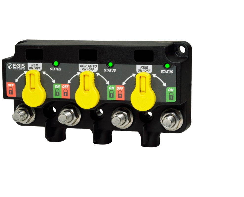EGIS 8730-1535 XD Triple Flex Automatic Charging Relay with Knobs - Tinned Wire