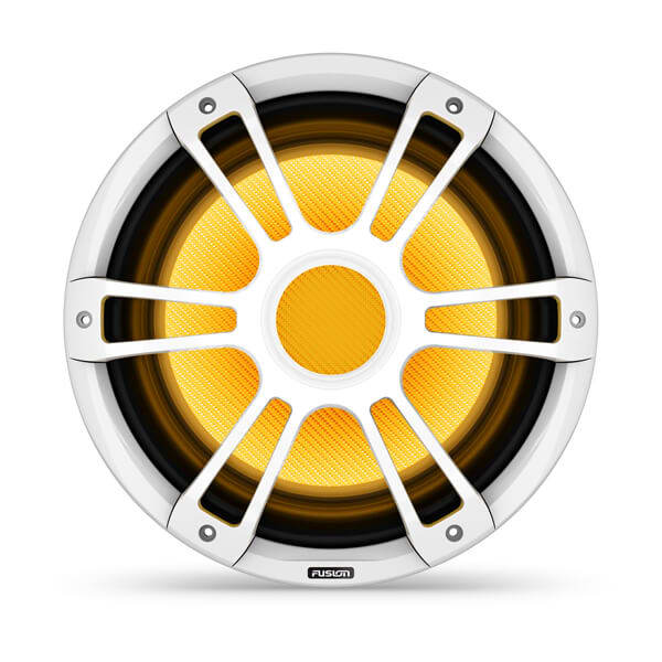 Fusion SG-SL123SPW 12in 600 Watt Sub-Woofer Sports Grill White