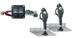 Lenco 9inx12in Standard Mount Trim tab Kit 12v with Double Rocker Switch