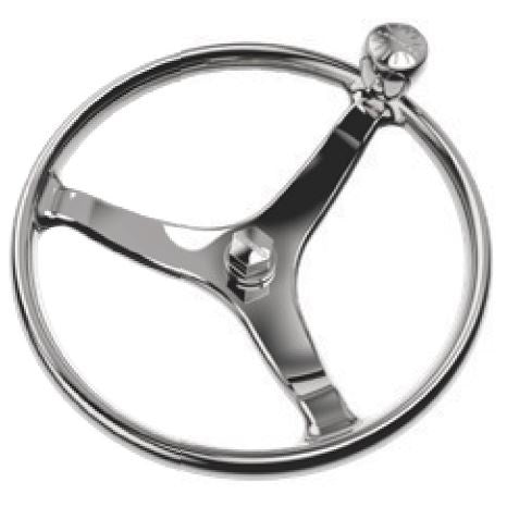 Lewmar 13.5in Power Grip Wheel Stainless Steel M12 Nut