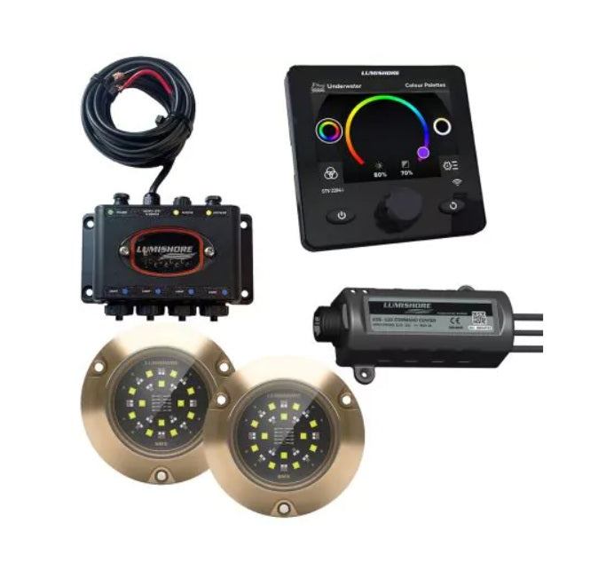 Lumishore LUX SMX154 Set 2 Lights, Hub, Display and LUX Command Center