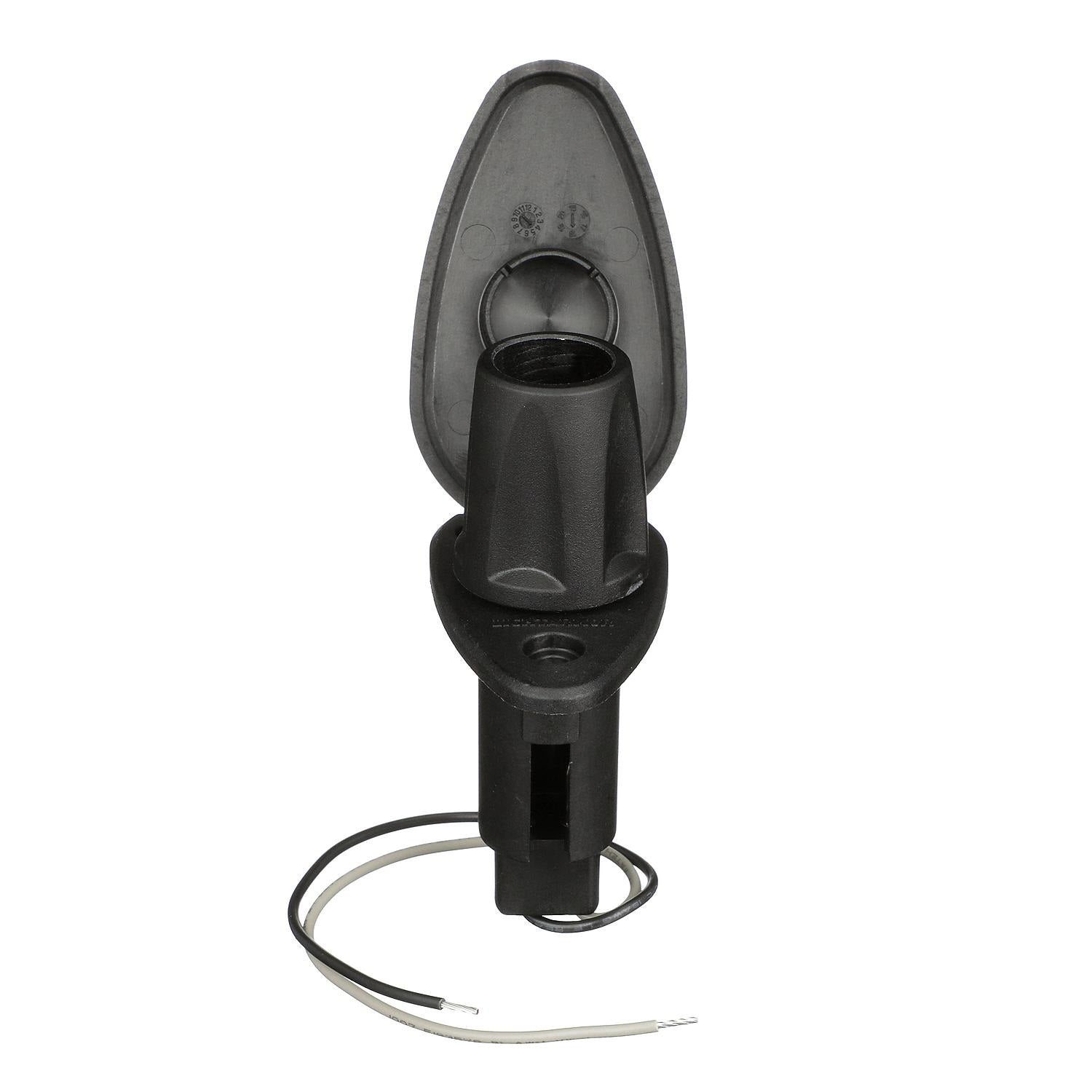 Attwood 910T Series Teardrop Base 2-Pin Black Composite Cover