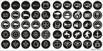 Blue Sea 4230 Label Kit For SS Back Lit Switch