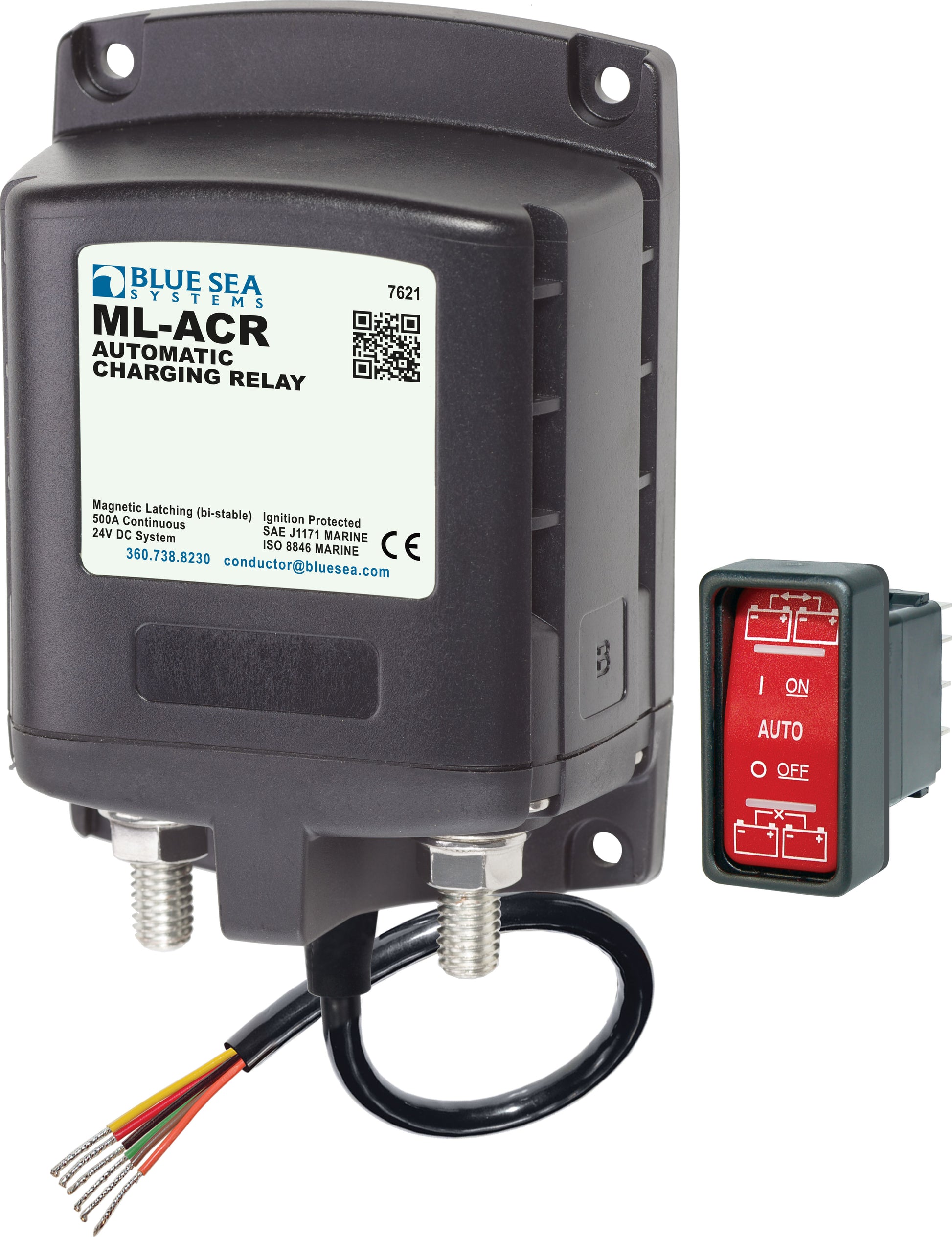 Blue Sea ML-ACR Automatic Charging Relay 24vDC 500A