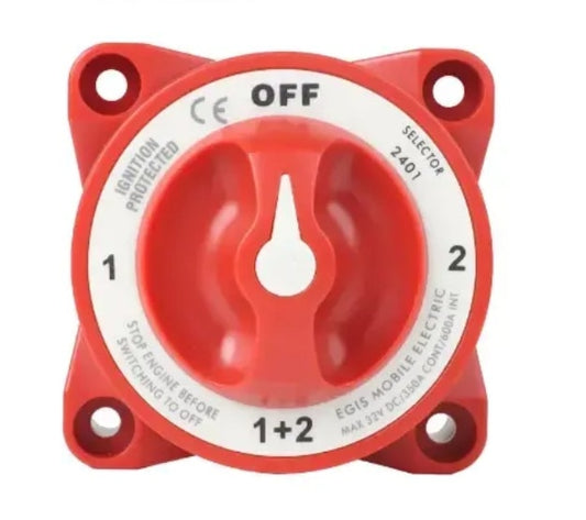 Egis Mobile Electronics EGIS 2401 e-Series 350A Battery Selector Switch Off/1/Both/2