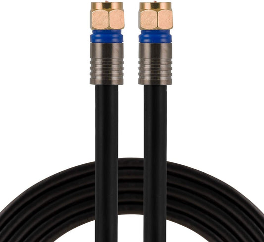 RG6 Coaxial Cable 50ft With F-type Connectors