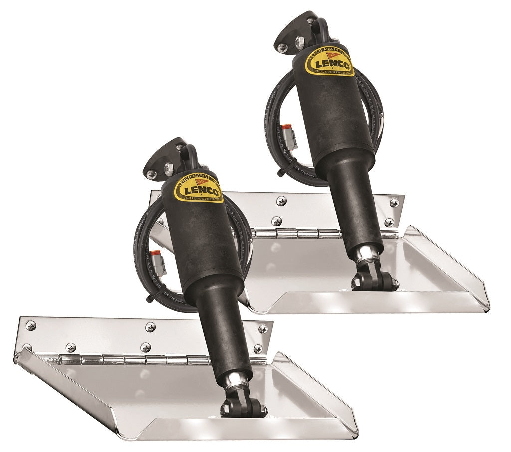 Lenco 12inx9in Performance Trim Tab Kit 12v Requires Switch