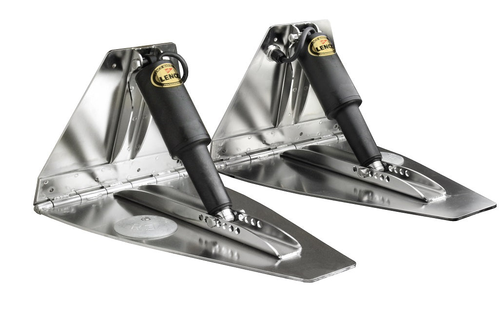 Lenco 18inx12in High Performan Trim Tab Kit 12v Requires Switch