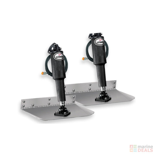 Lenco 12inx12in Standard Mount Trim tab Kit 12v Standard Integrated Switch