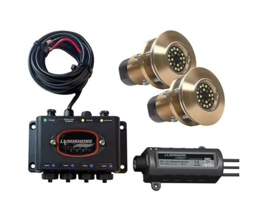 Lumishore EOS TIX404 Set 2 Lights, Hub and LUX Command Center